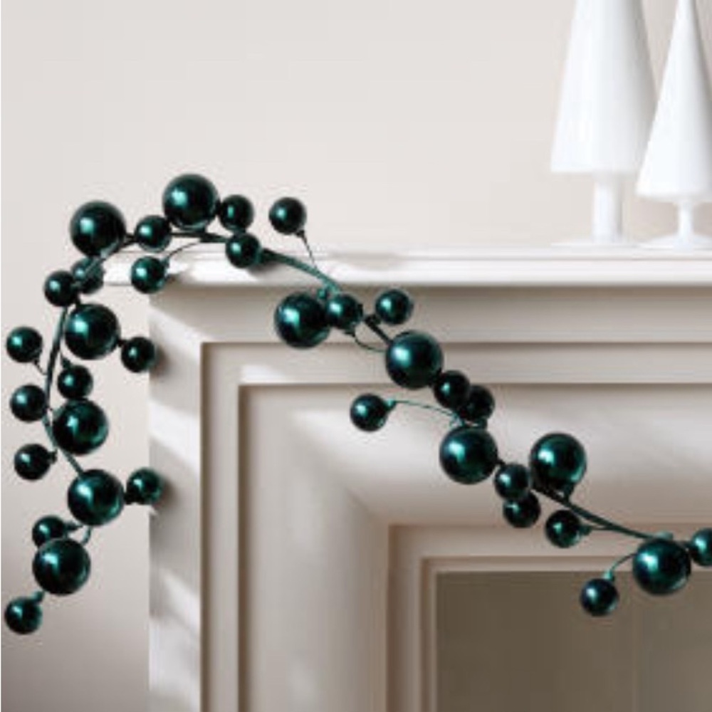 CB2 Scarab Ball Holiday Garland 72" - Qty 2
